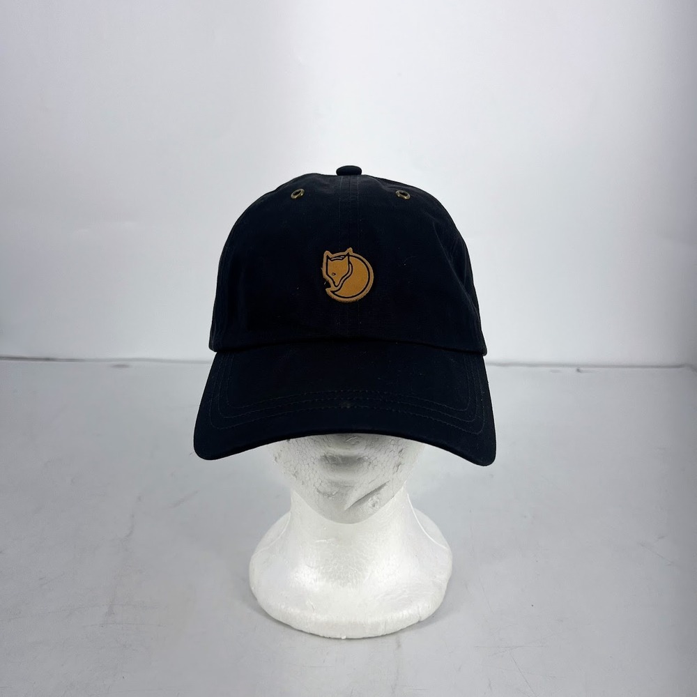 Fjallraven Helags Cap Black G-1000 Adjustable Baseball Hat Size S/M 77357